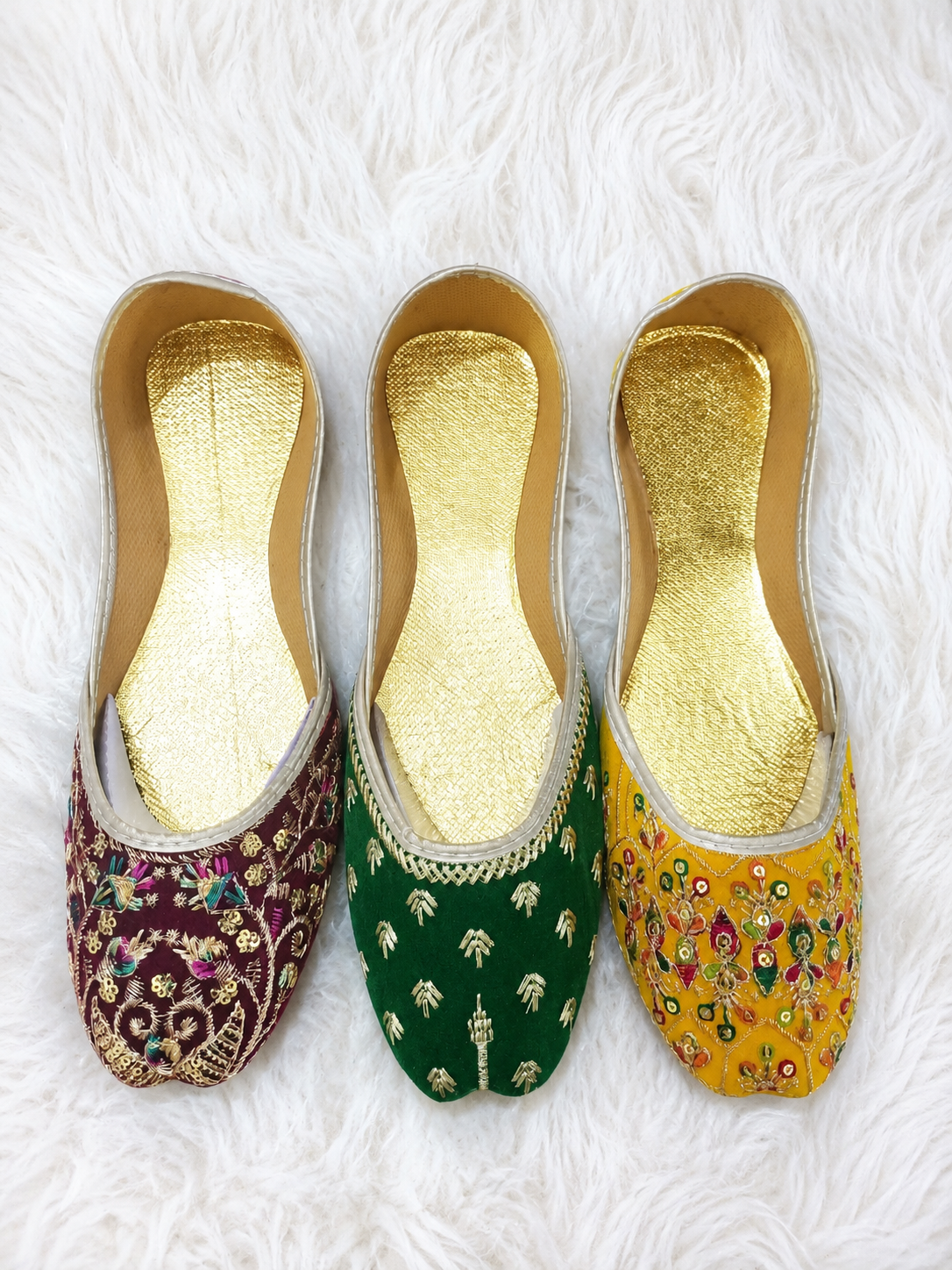 (PACK OF 3) S-03  MAROON, GREEN, YELLOW