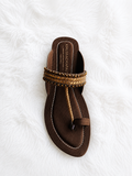 PREMIUM QUALITY KOHLAPURI [KP-03 BROWN