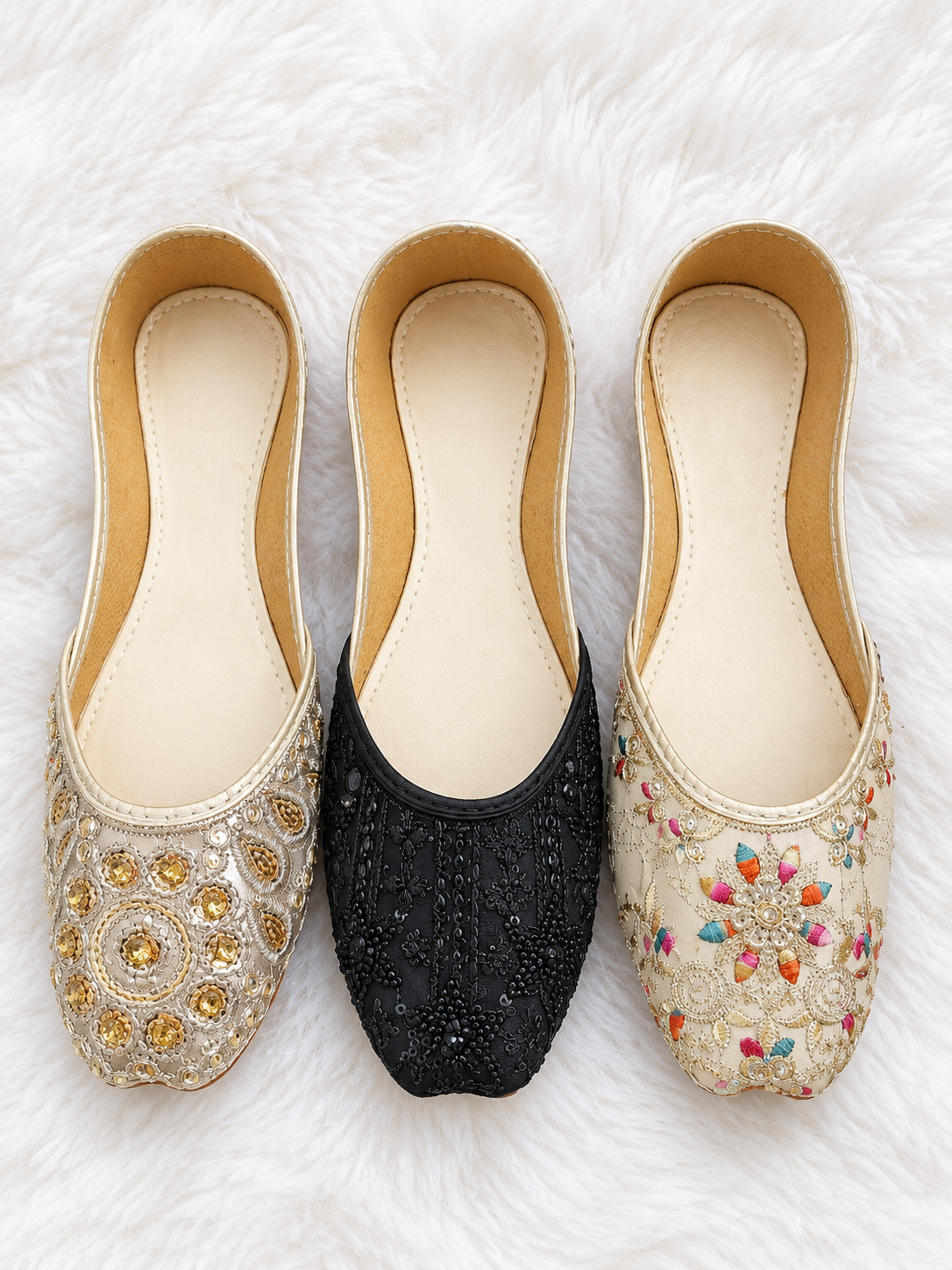 [Pack of 3] S01 Peach, Black , Cream