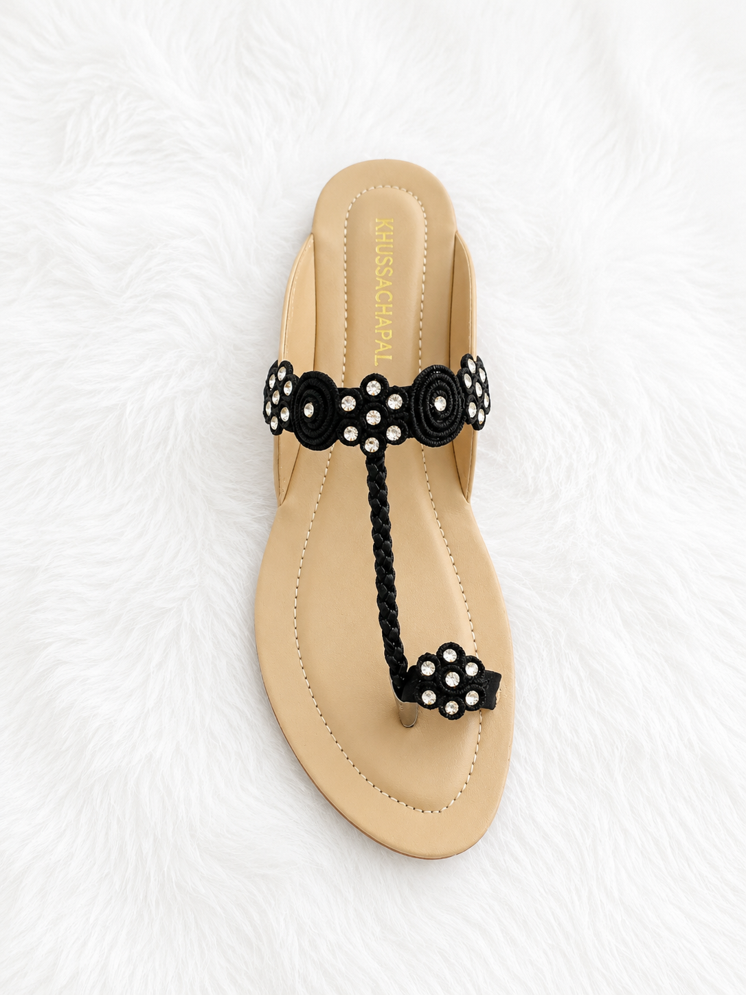 PREMIUM QUALITY KOHLAPURI [KP-102] BLACK