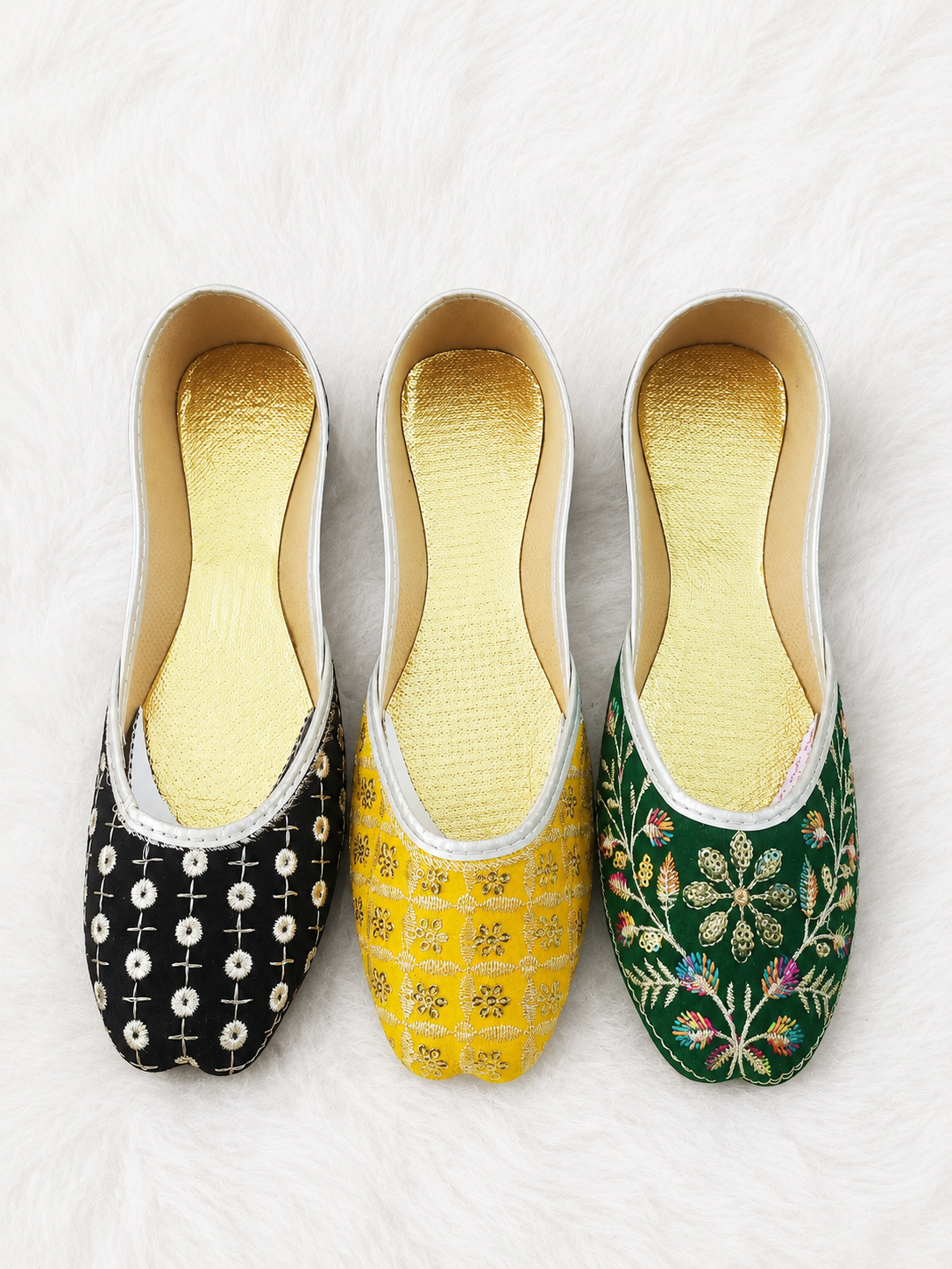 PACK OF 3 D-2 BLACK, YELLOW, GREEN