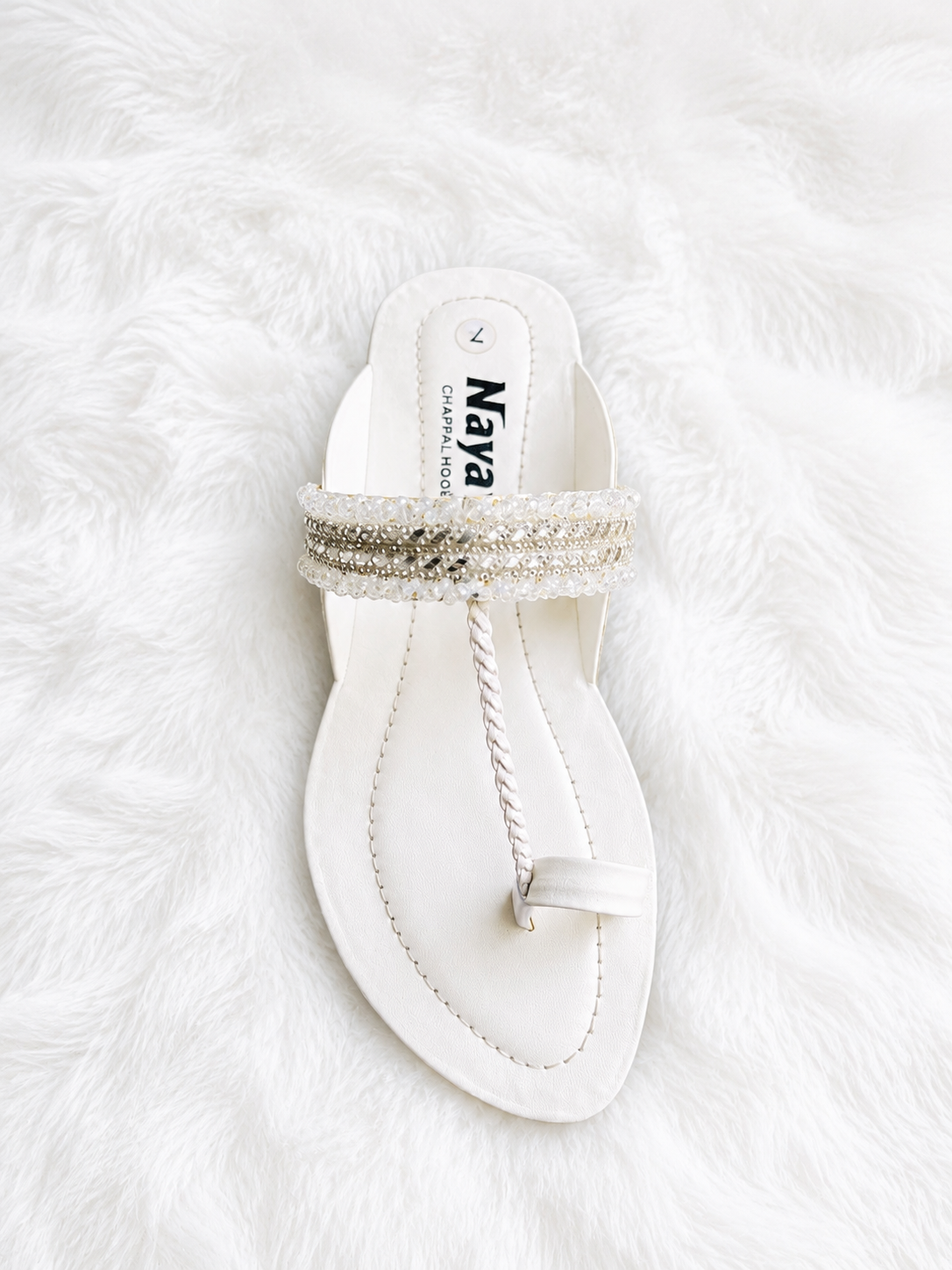 PREMIUM QUALITY KOHLAPURI [KP-01 WHITE