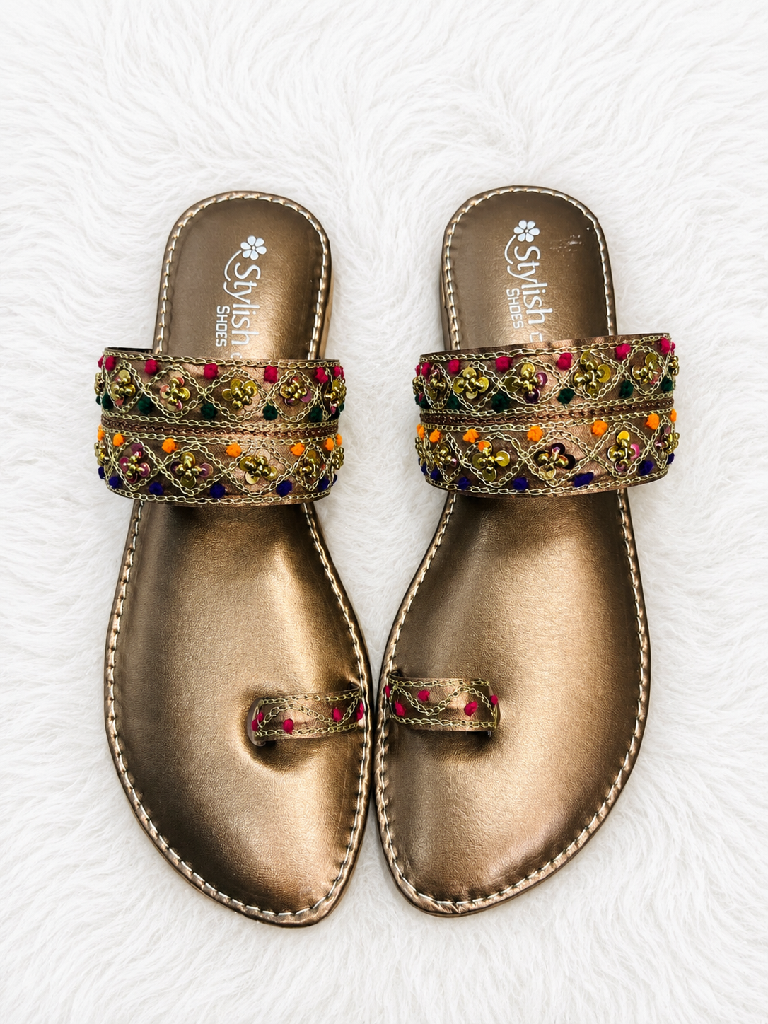 NEW ARRIVAL PREMIUM PADDED KOHLAPURI [BROWN]