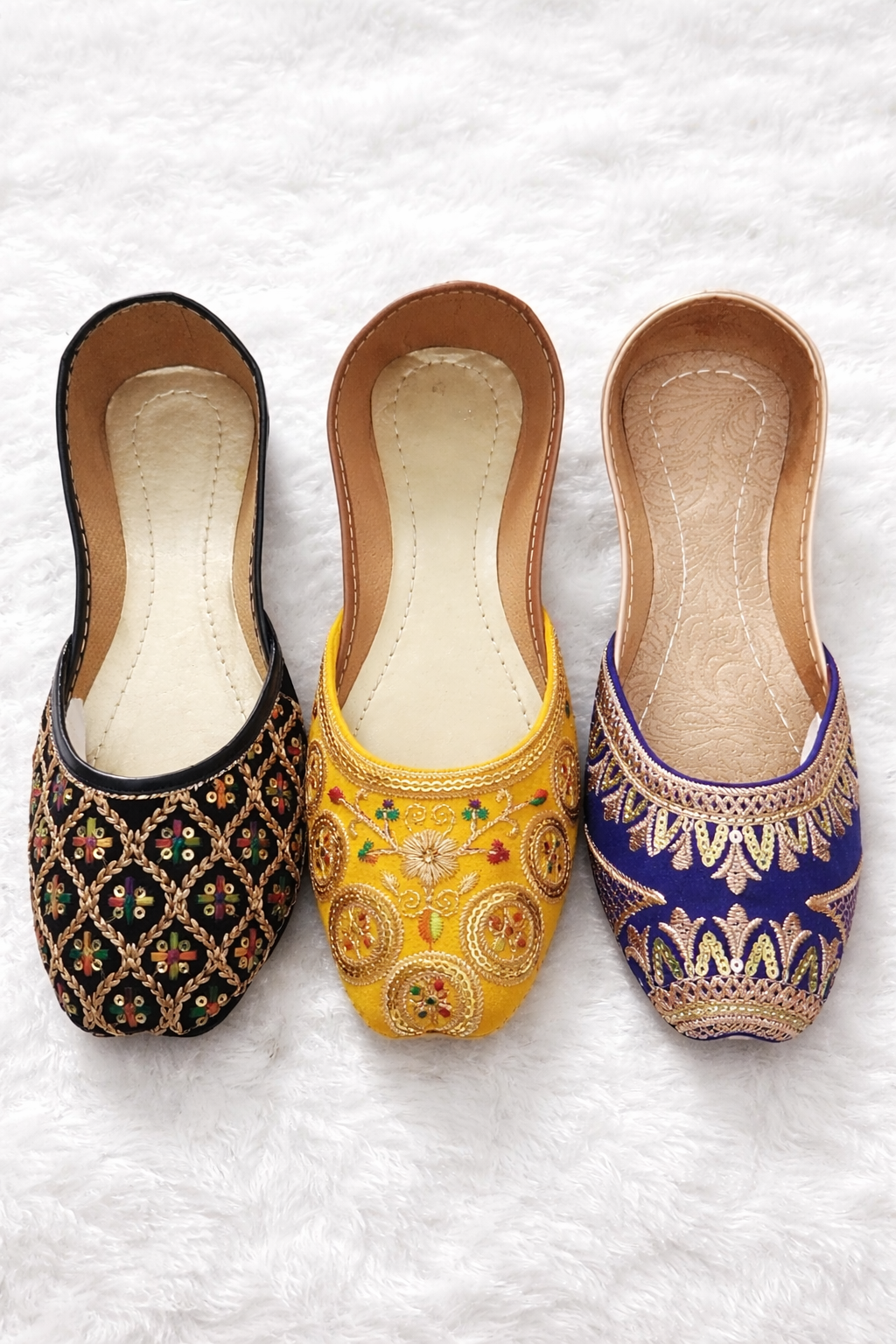 PACK OF 3 BLACK-MULTI, YELLOW,BLUE