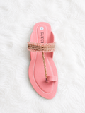 PREMIUM QUALITY KOHLAPURI [KP-05 PEACH